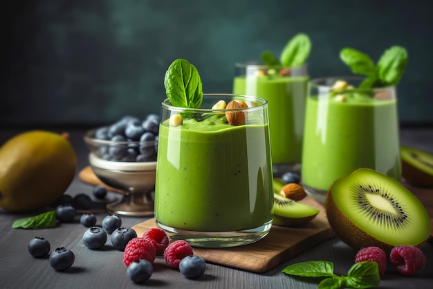 Smoothie de Frutas e Espinafre